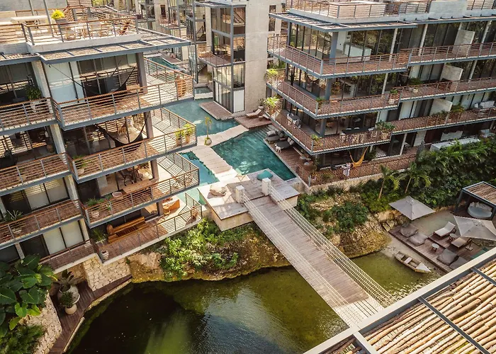 Waterworld 1br Cenote Rooftop Pools Gym Tulum